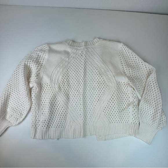 No Boundaries Mesh Cardigan Ivory Size XXXL - Picture 9 of 12